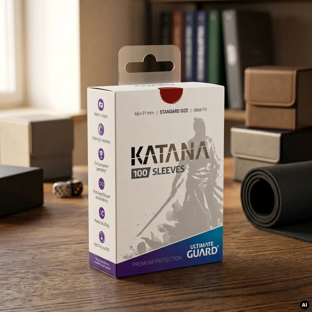 Ultimate Guard - Katana Fundas Tamaño estándar Rojo - 100 unidades