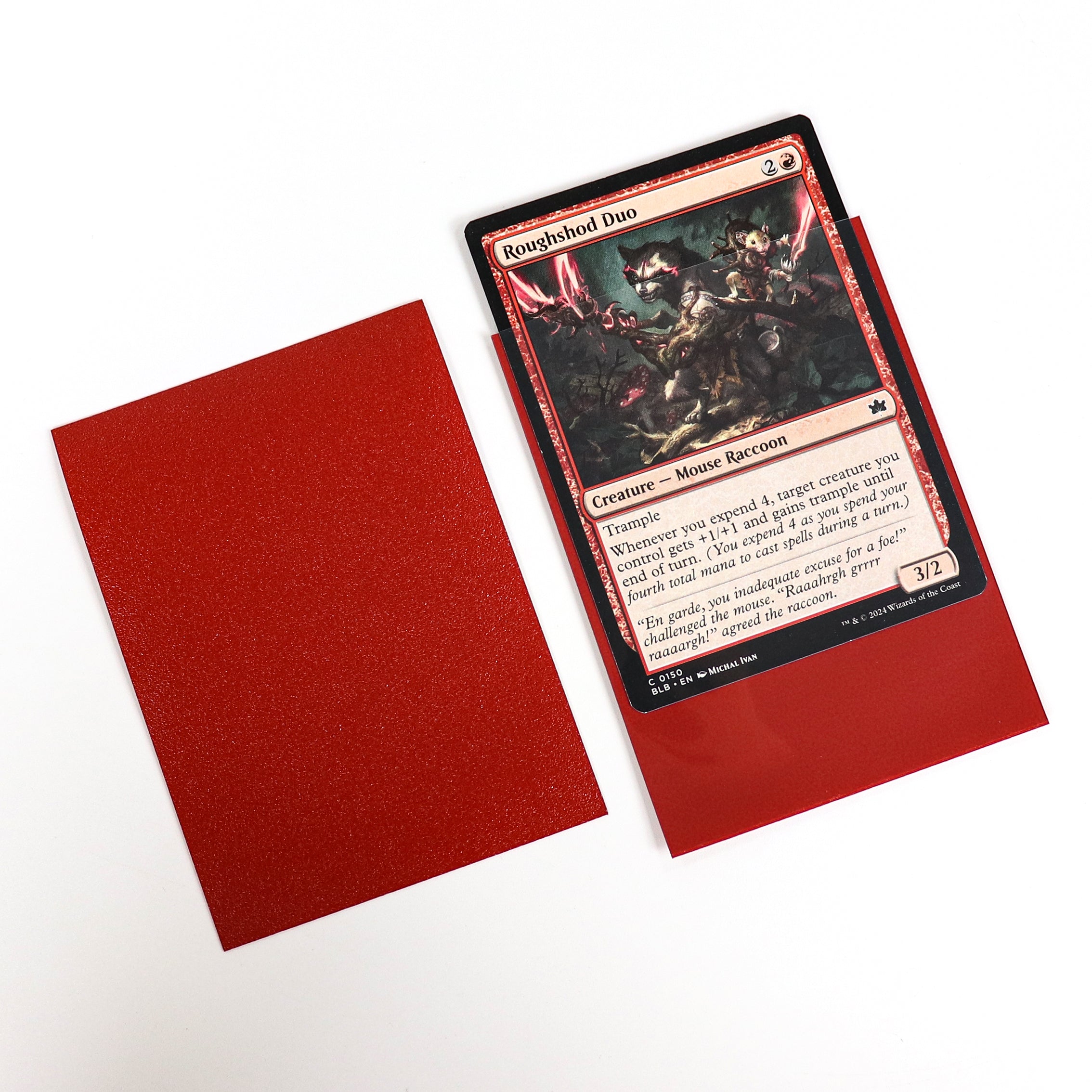 cardcosmos - Fundas mate premium rojas | 100stk