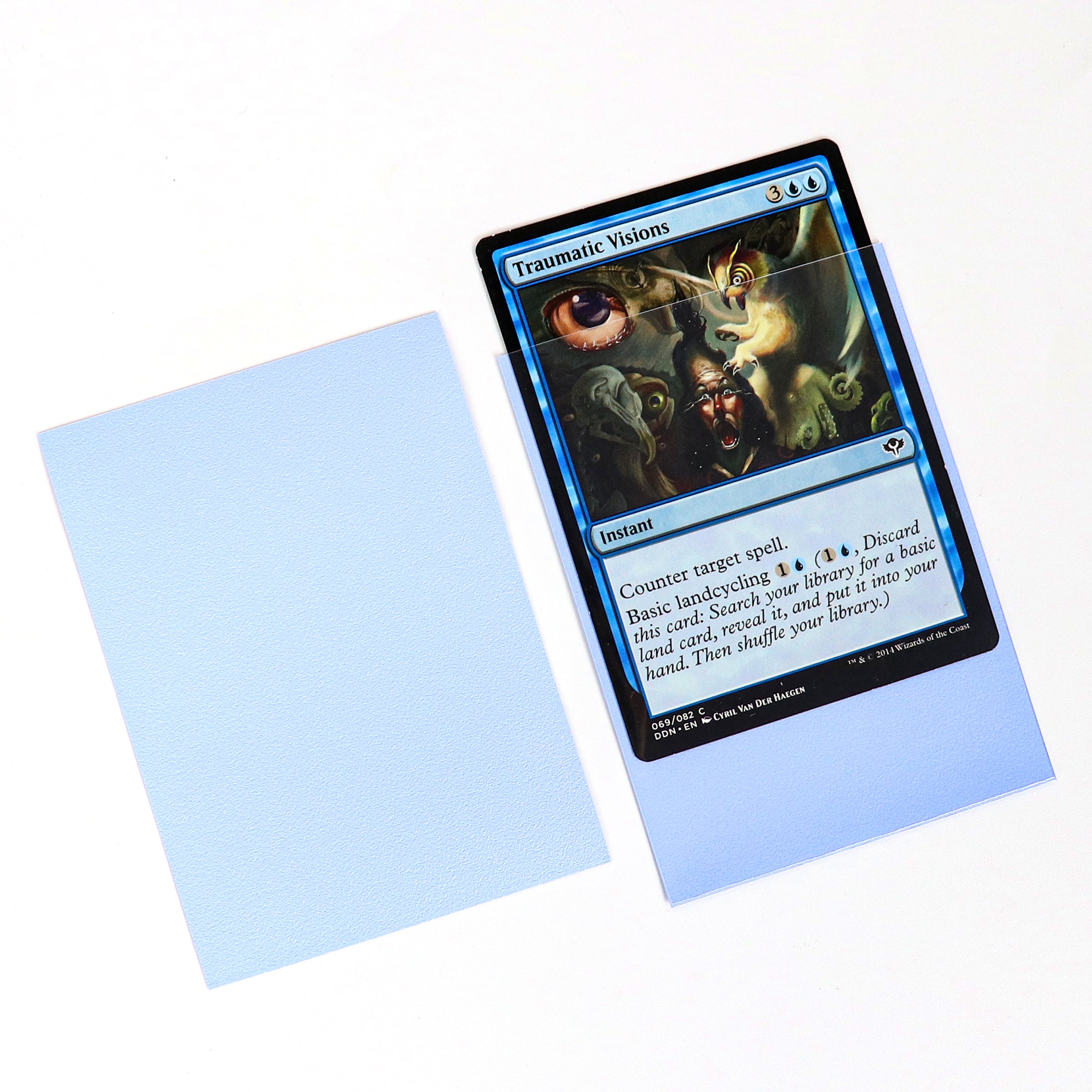cardcosmos - Fundas mate premium azul claro | 100stk