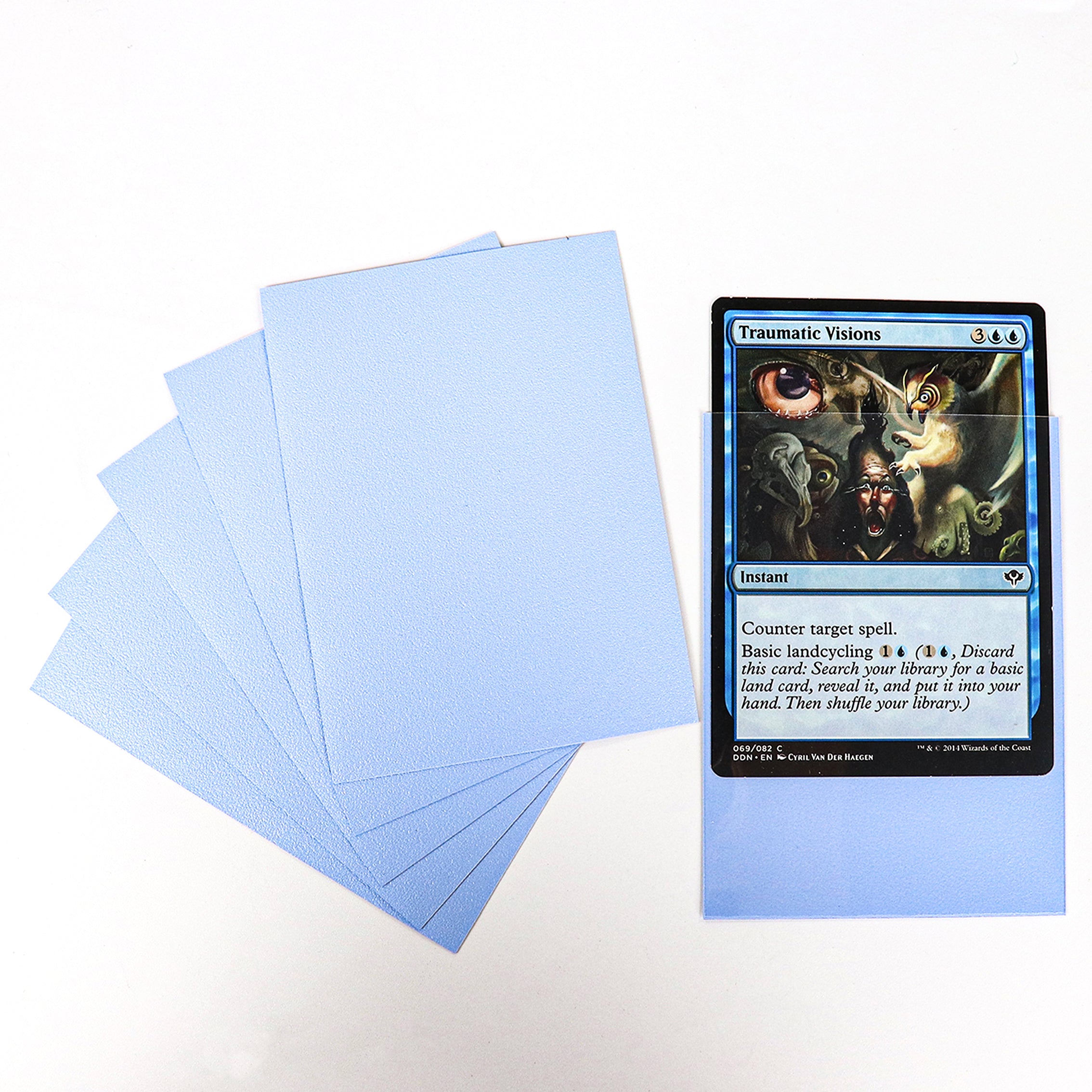 cardcosmos - Fundas mate premium azul claro | 100stk