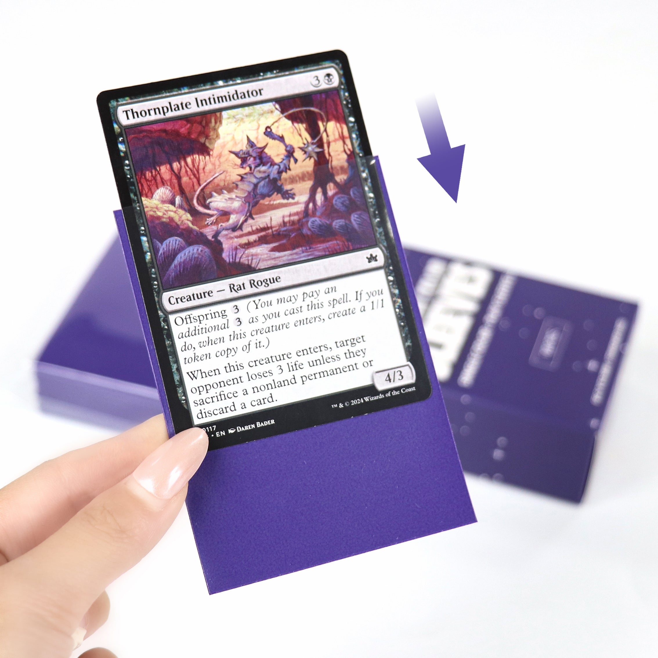 cardcosmos - Premium Matte Sleeves Purple | 100 pcs