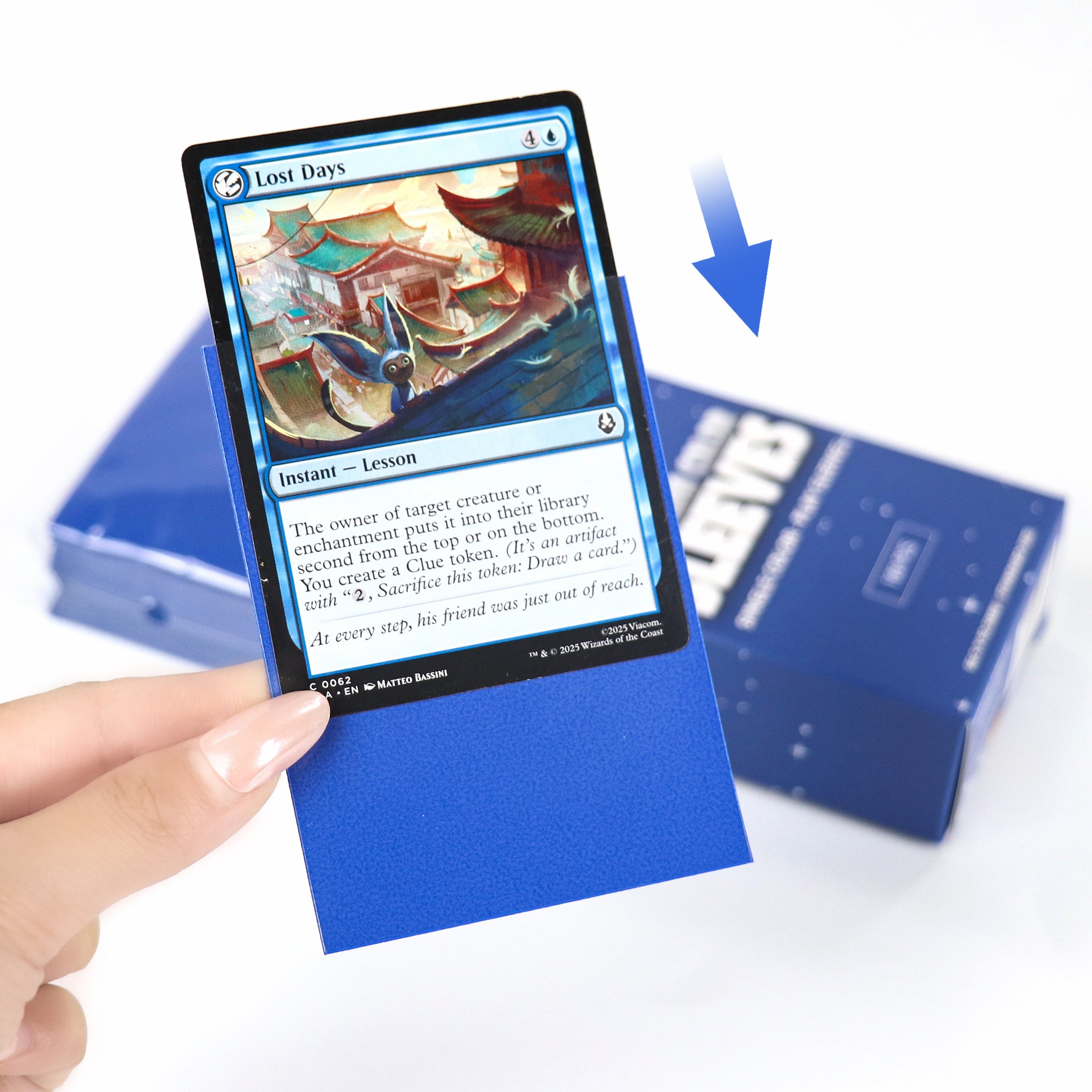 cardcosmos - Fundas mate premium azules | 100stk