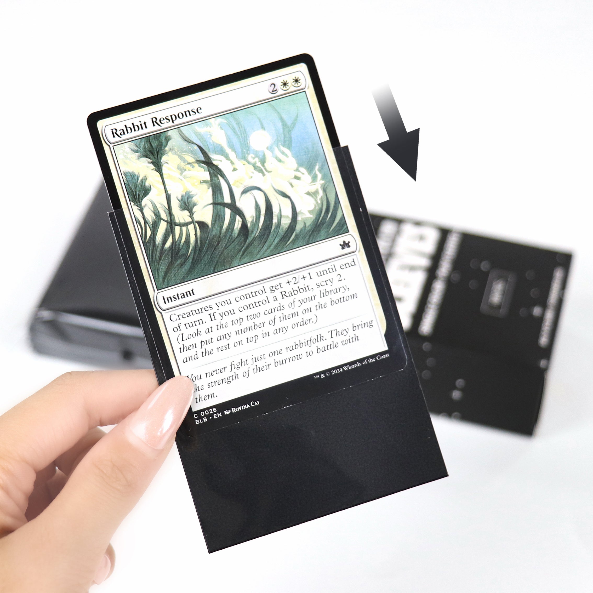cardcosmos - Fundas mate premium negras | 100stk