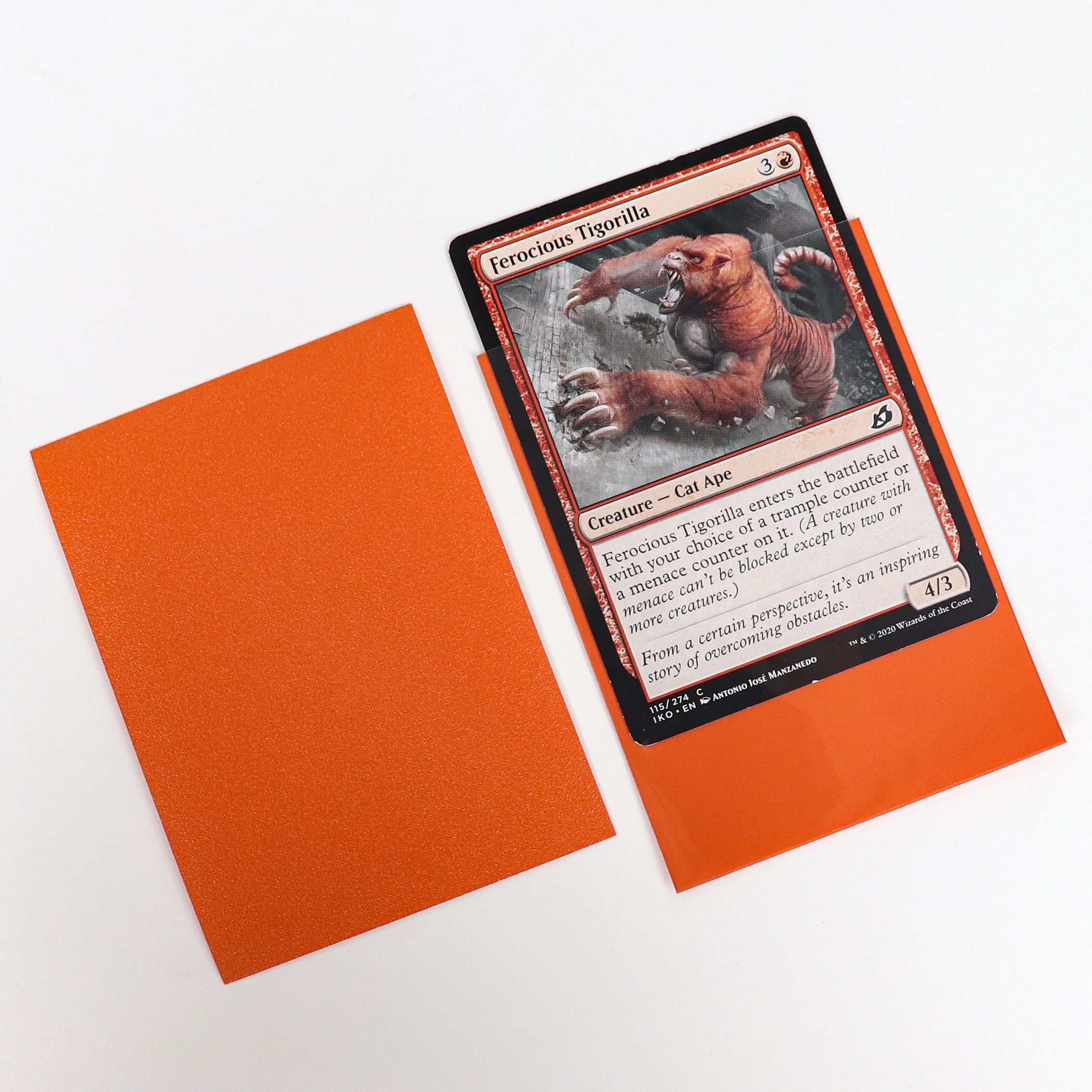 cardcosmos - Fundas mate premium naranja | 100stk