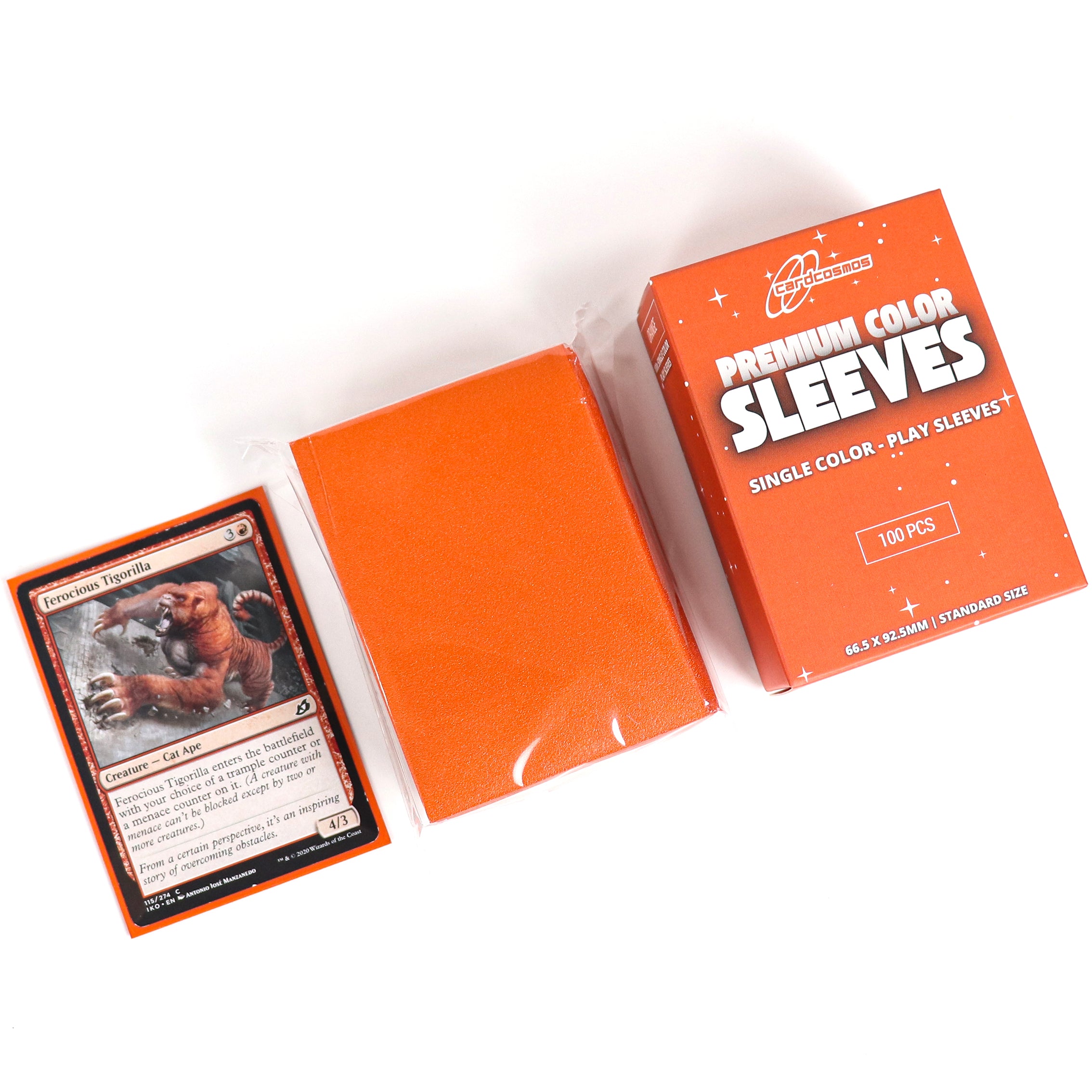 cardcosmos - Fundas mate premium naranja | 100stk