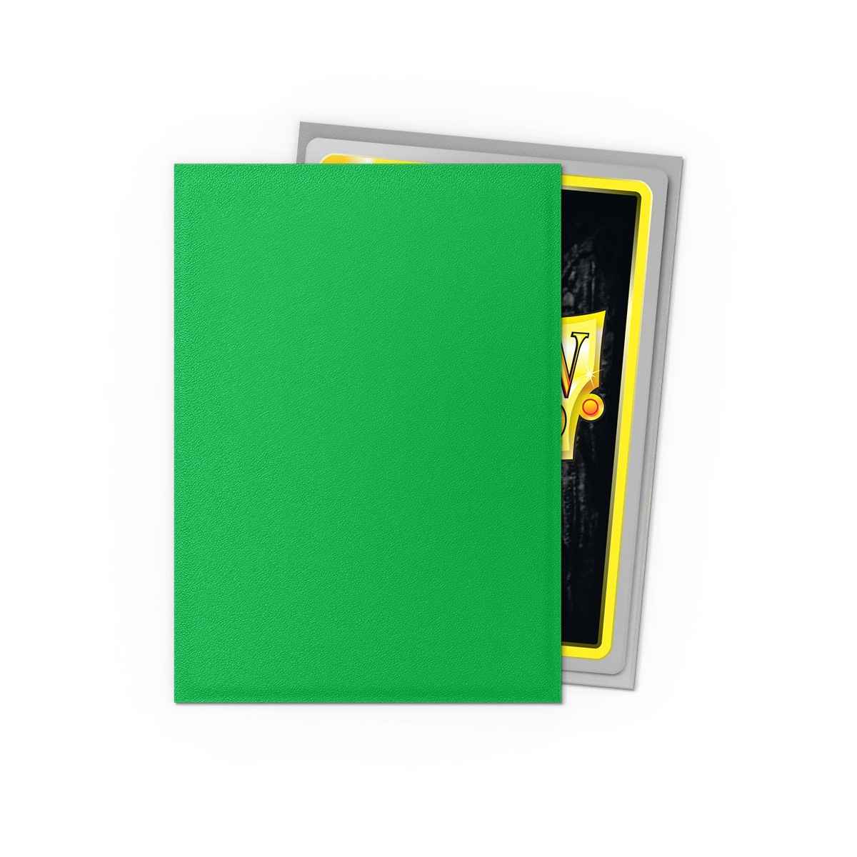 Dragon Shield Fundas – Dual Mate Verde Manzana y Plata (100 piezas)