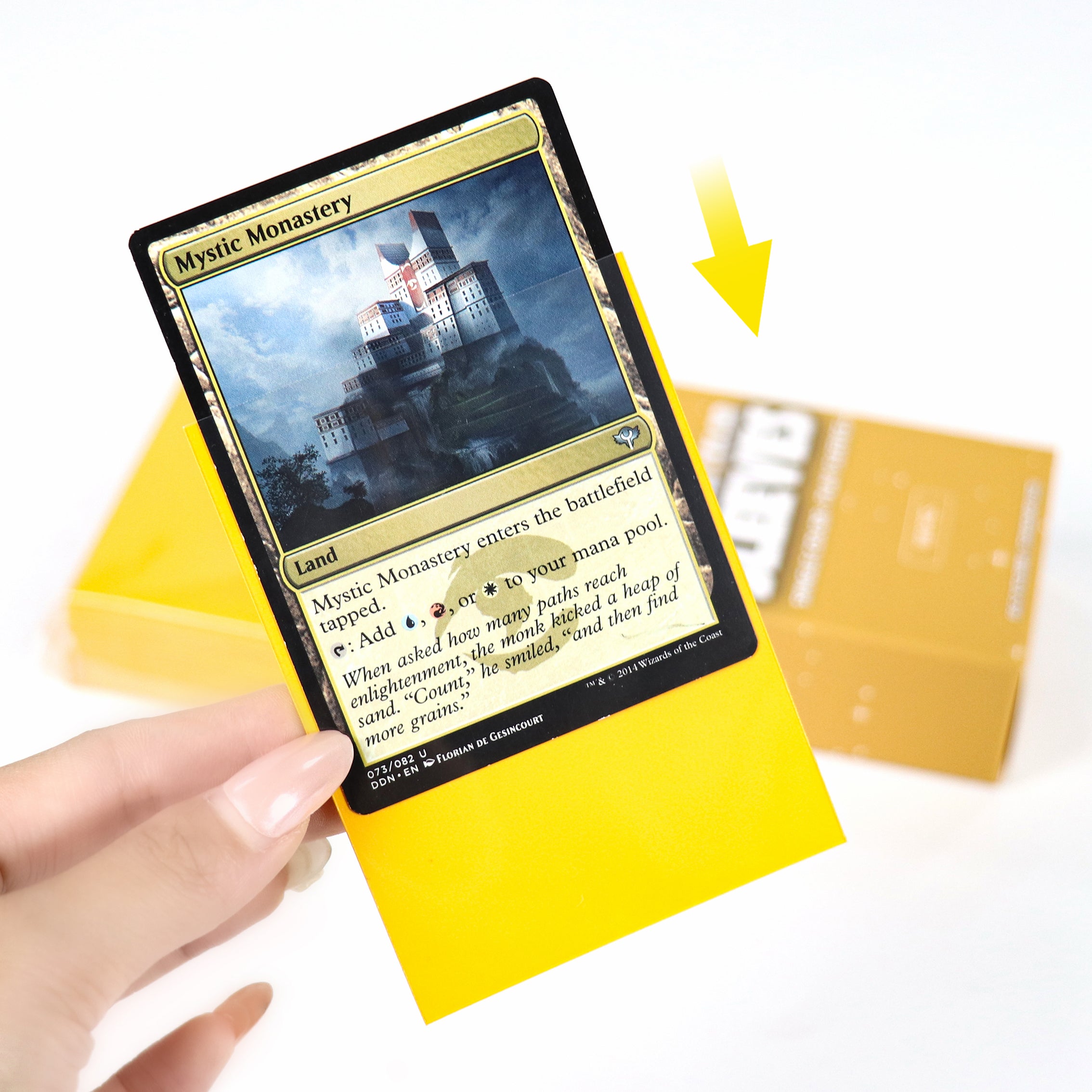 cardcosmos - Fundas mate premium amarillas | 100stk