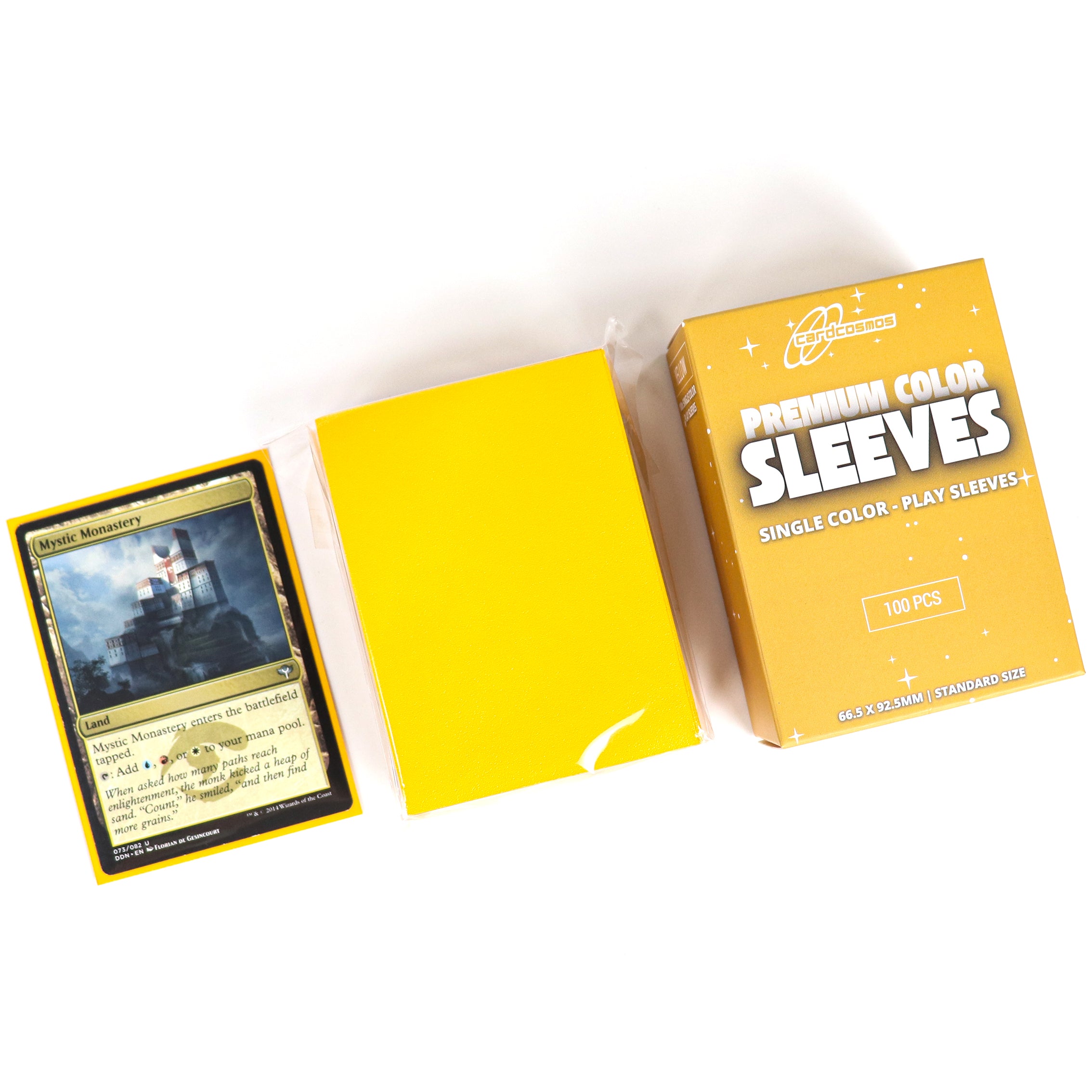 cardcosmos - Fundas mate premium amarillas | 100stk