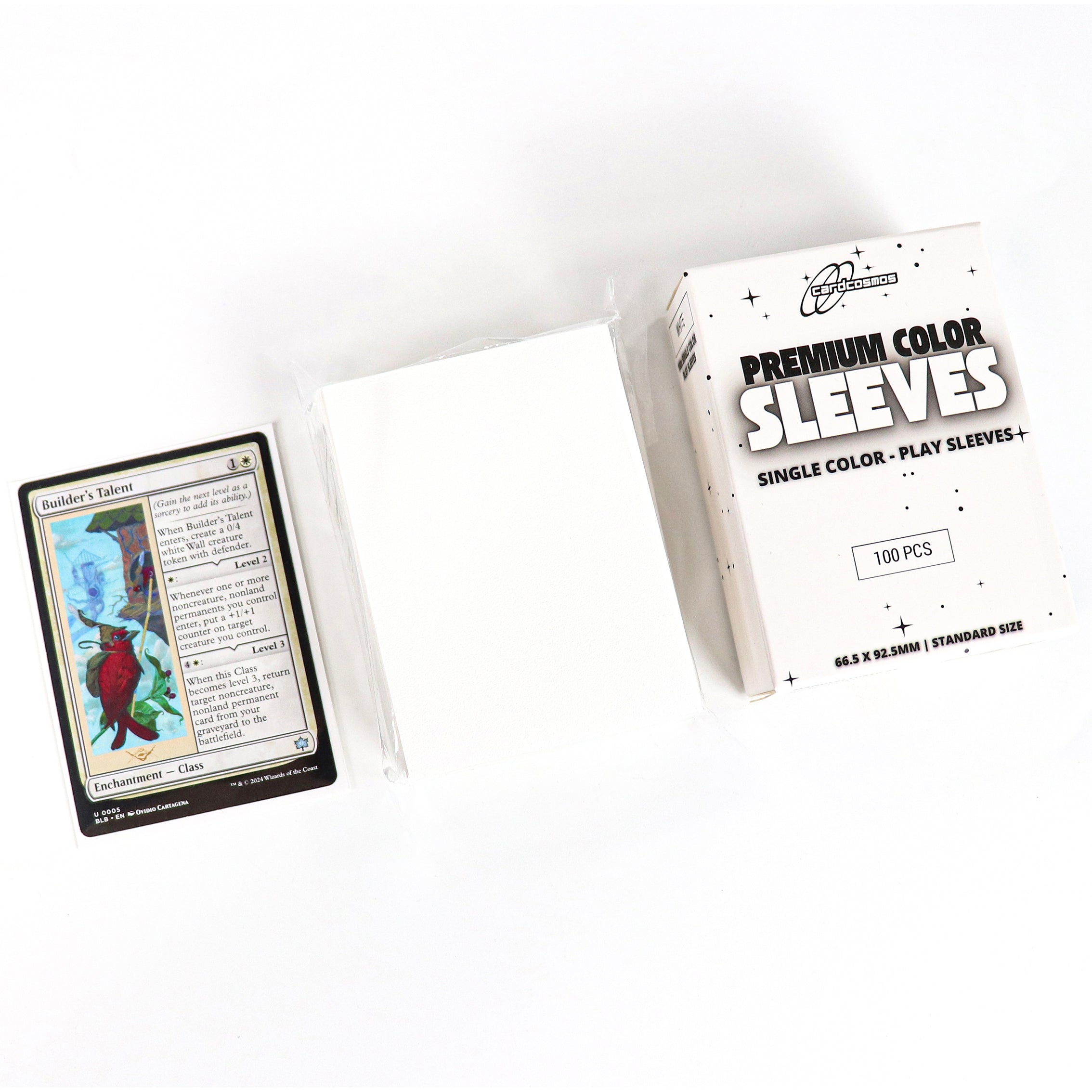 cardcosmos - Premium Matte Sleeves White | 100 pcs
