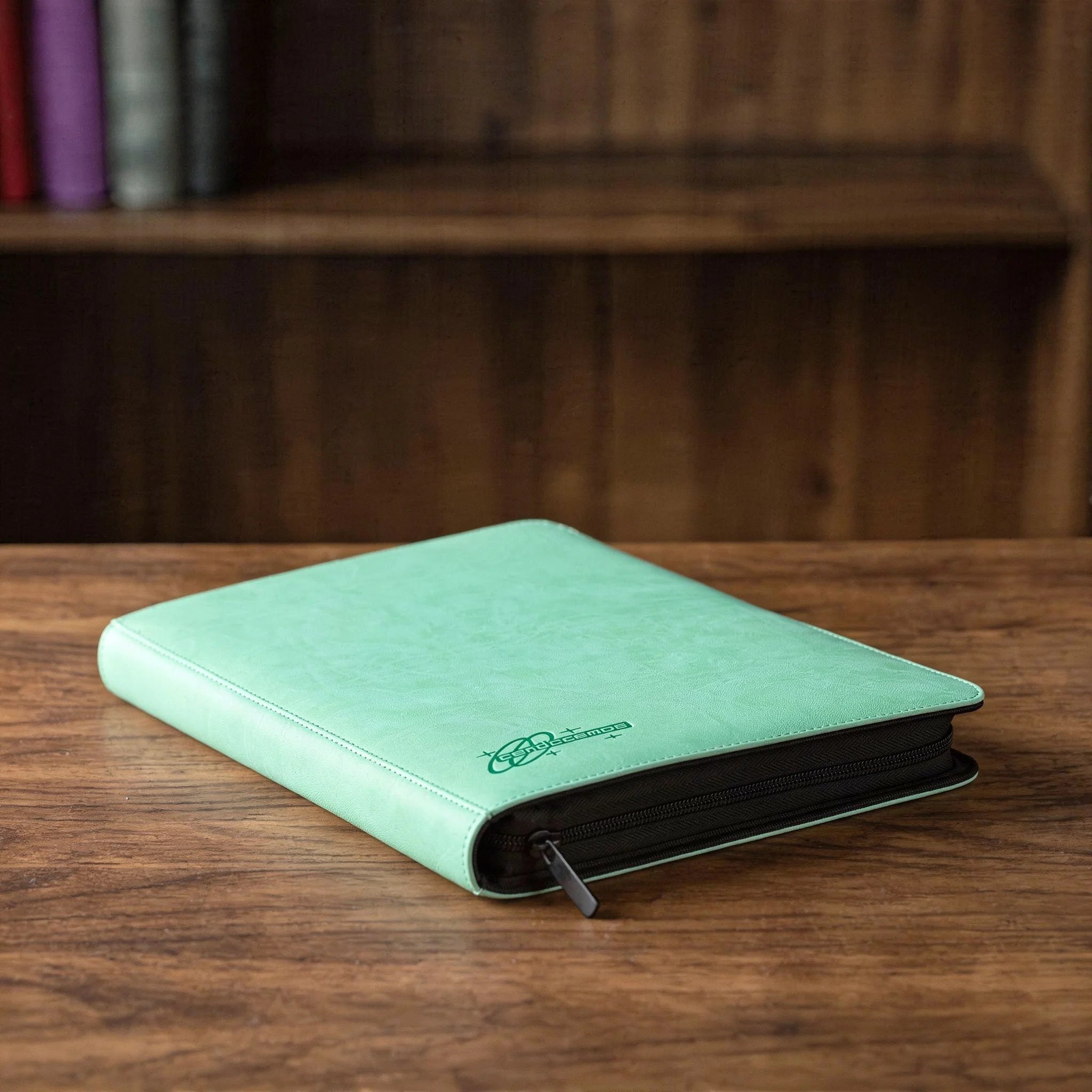 cardcosmos - 16 Pocket Zip Premium XXL leather binder - Mint