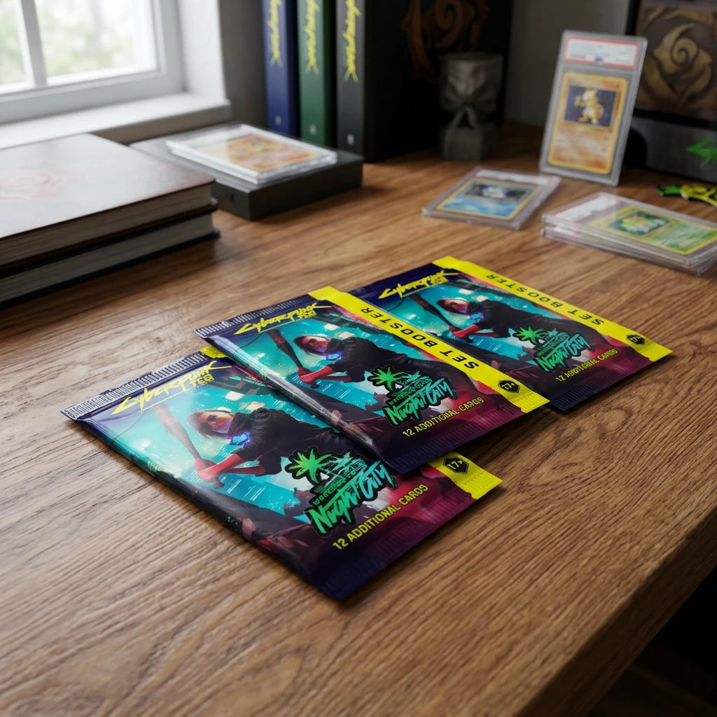 Cyberpunk TCG: Welcome to Night City Caja de sobres EN