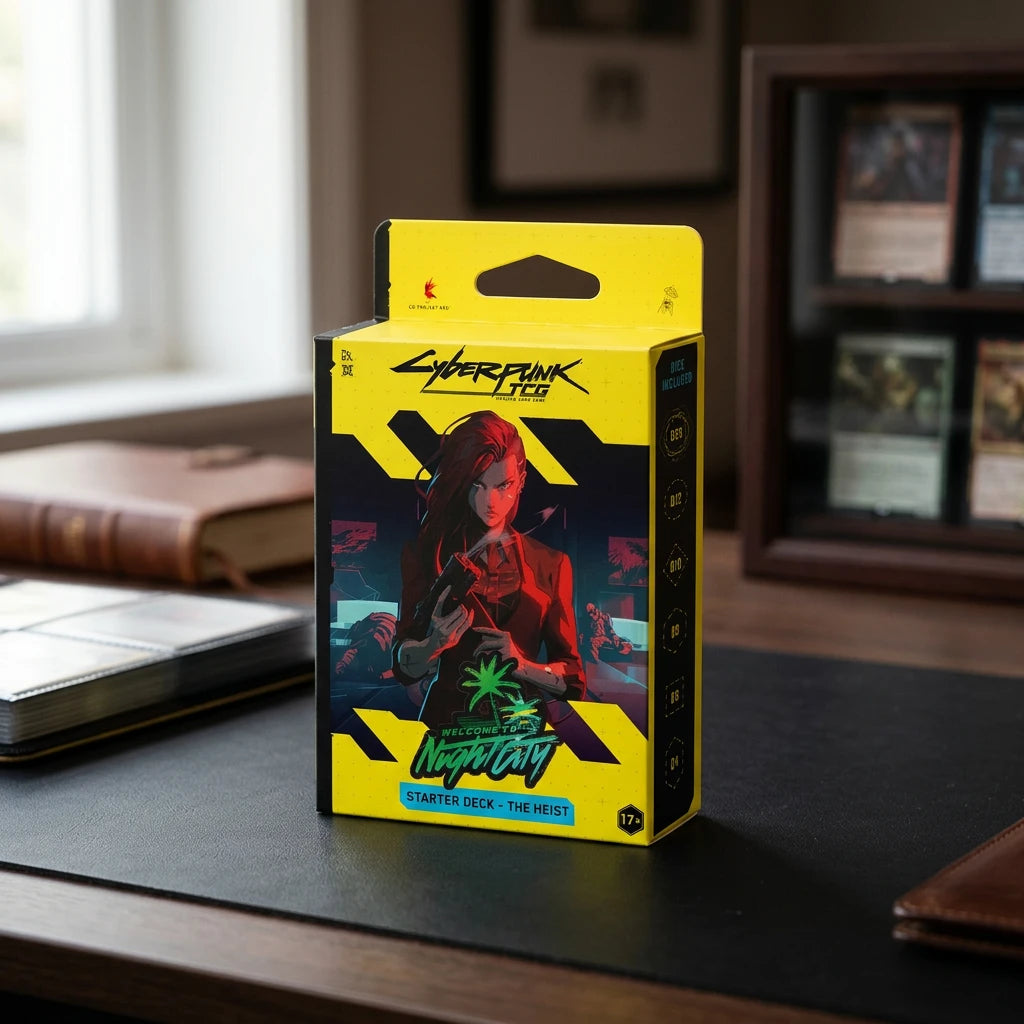Cyberpunk TCG: Welcome to Night City Mazo inicial The Heist EN