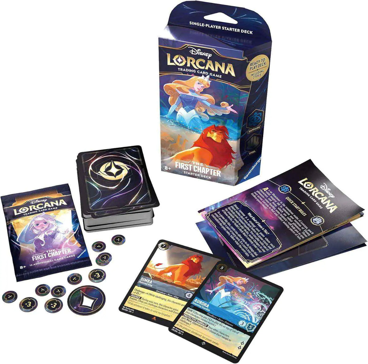 Disney Lorcana - Das Erste Kapitel: Starter Deck Saphir & Stahl - EN