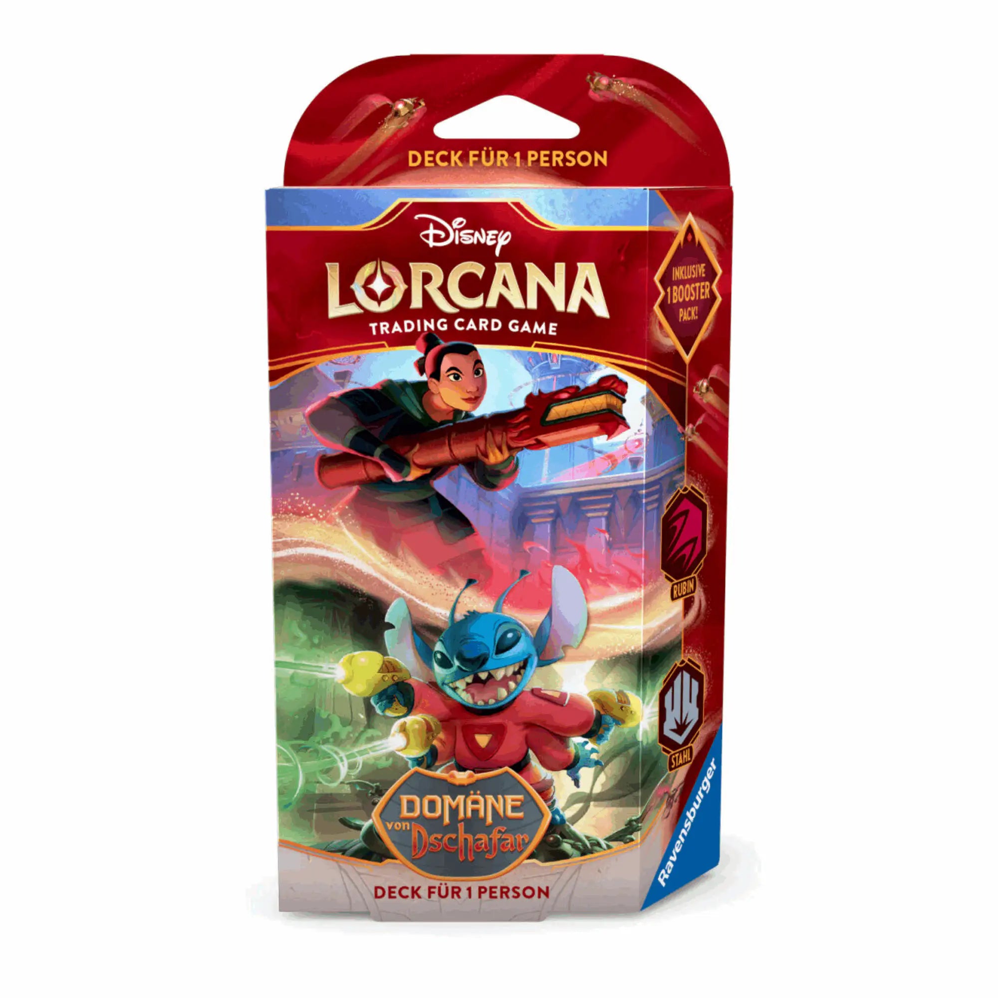 Disney Lorcana - Domäne von Dschafar Starter Deck Rubin / Stahl - DE
