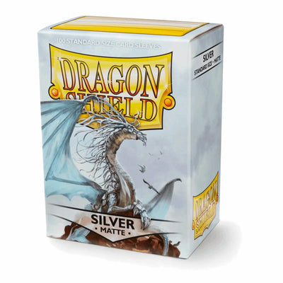 Dragon Shield Sleeves - Matte Standard Silver | 100stk