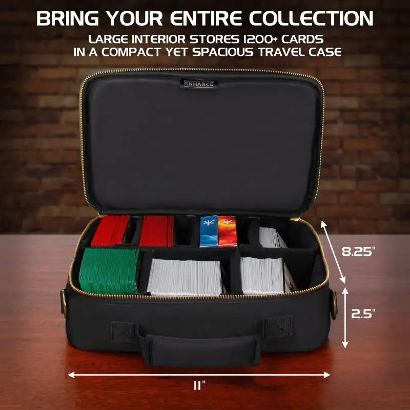 ENHANCE MTG Card Box Storage Case - Black