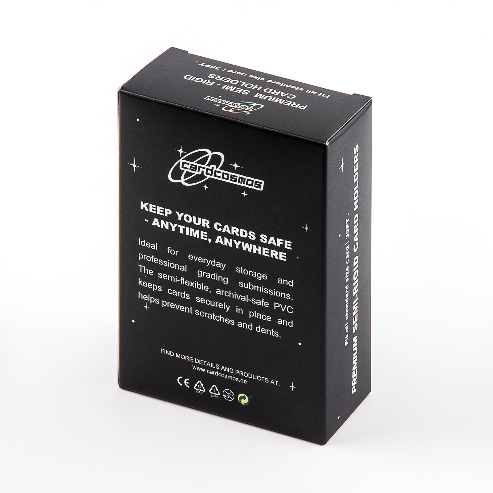 cardcosmos - Fundas semirrígidas premium para cartas 35PT | 50 unidades