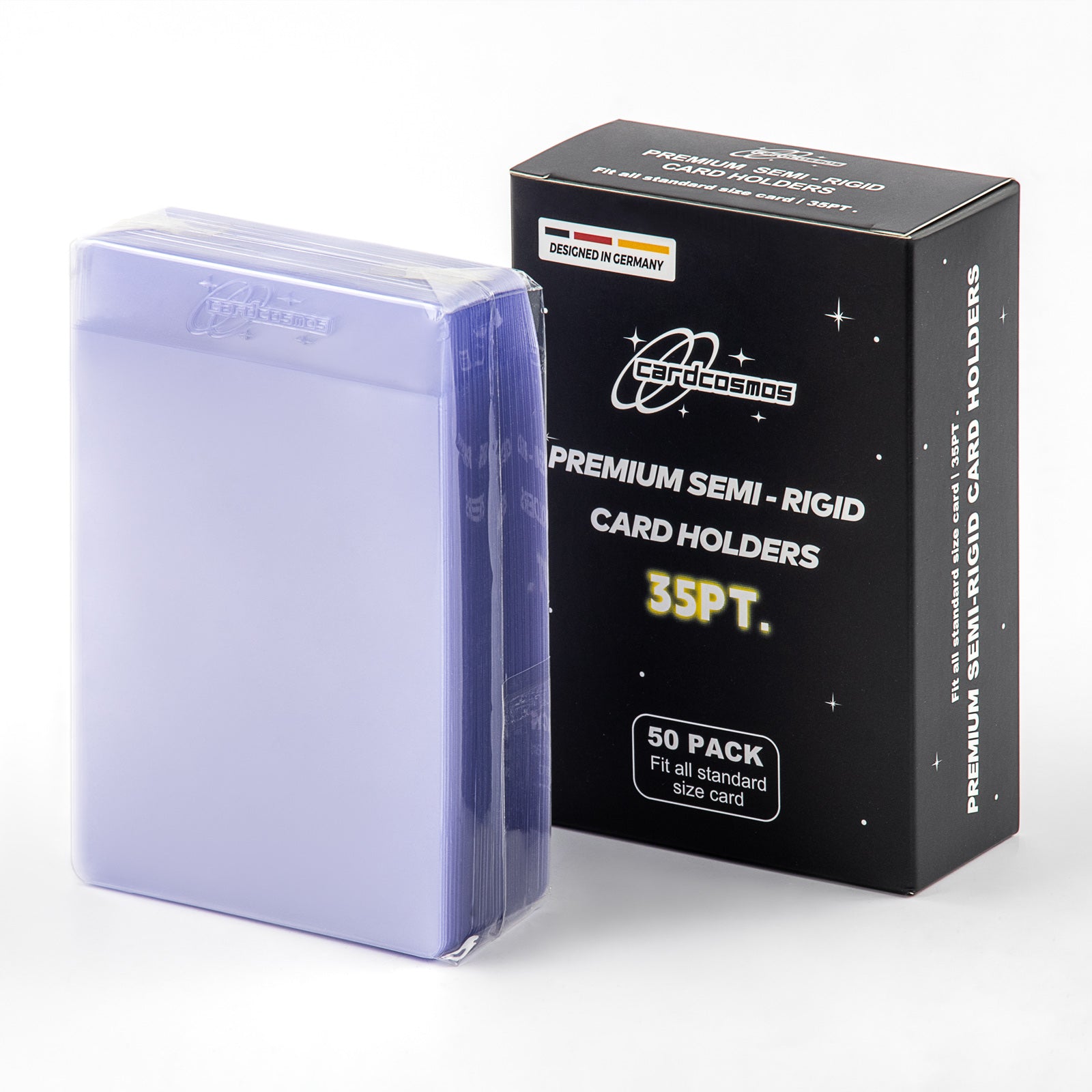 cardcosmos - Premium Semi-Rigid Card Holders 35PT | 50 pcs