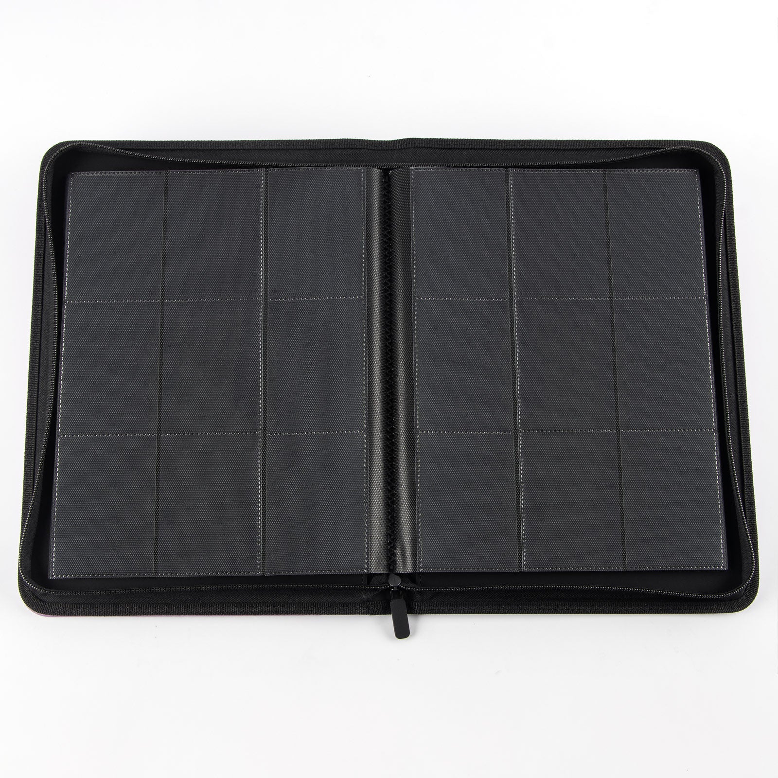cardcosmos - 9 Pocket Strap Premium Leather Binder - Weiß