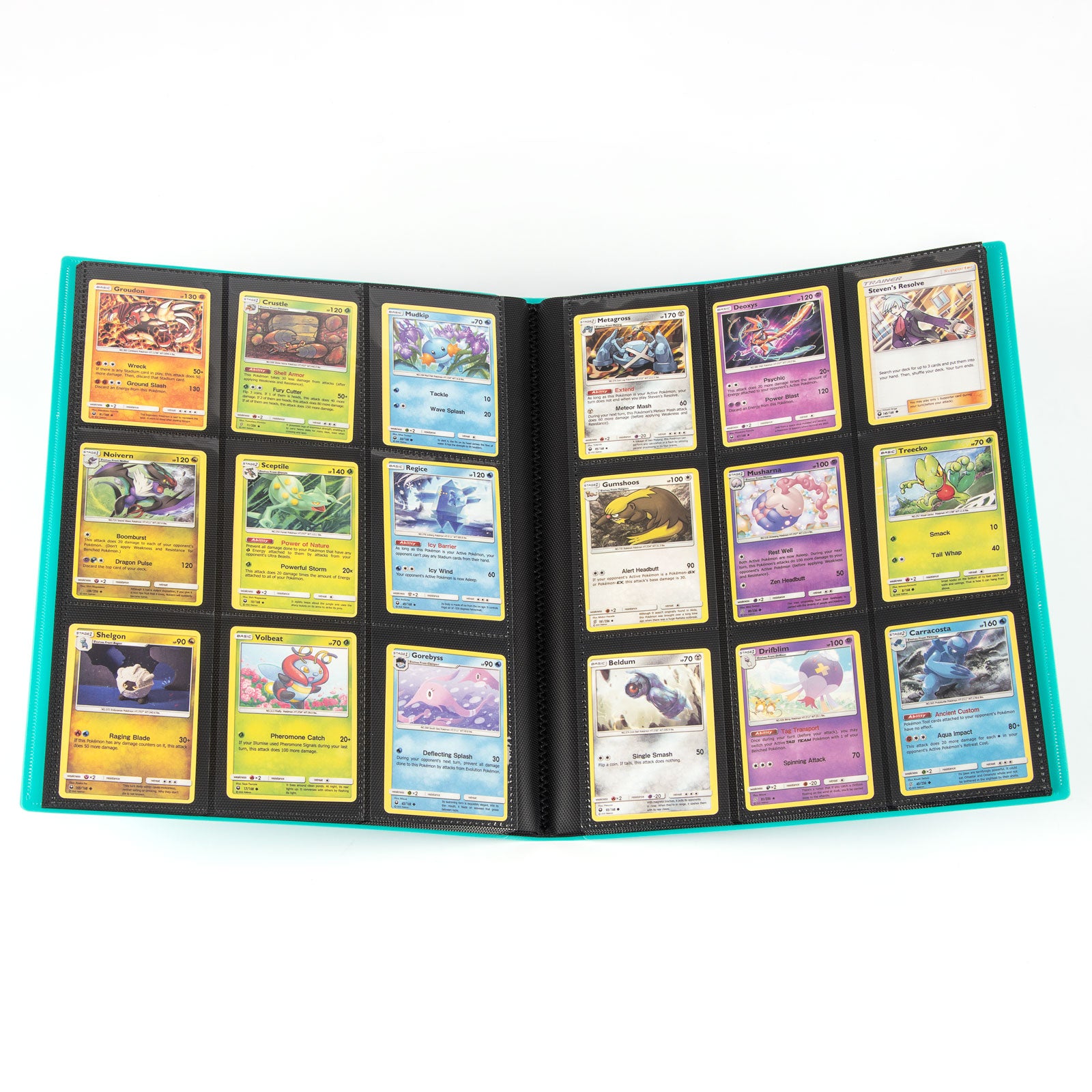 cardcosmos - Carpeta básica con correa de 9 bolsillos - Mint
