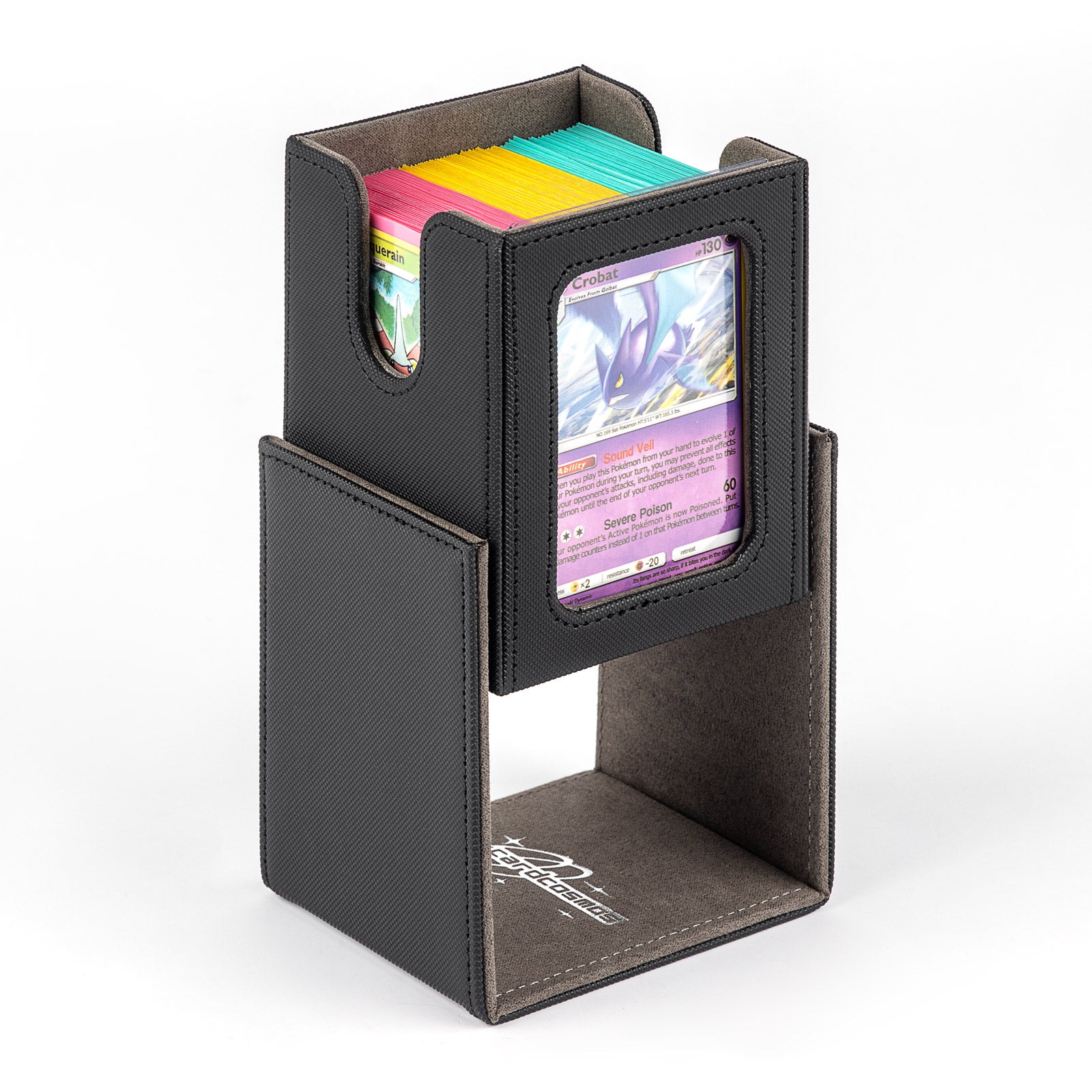 cardcosmos - 100+ Commander Deck Box with window - Black