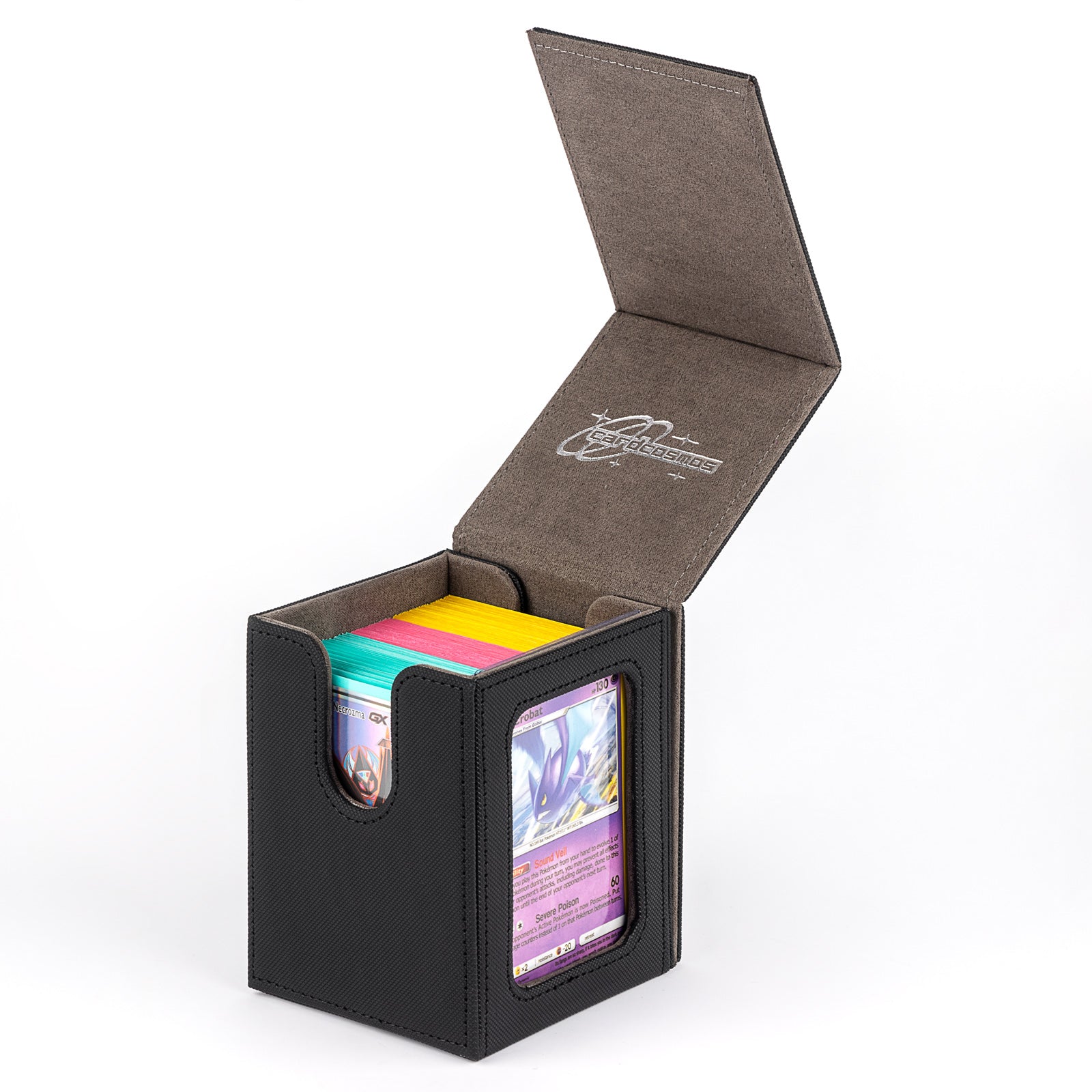 cardcosmos - 100+ Commander Deck Box with window - Black