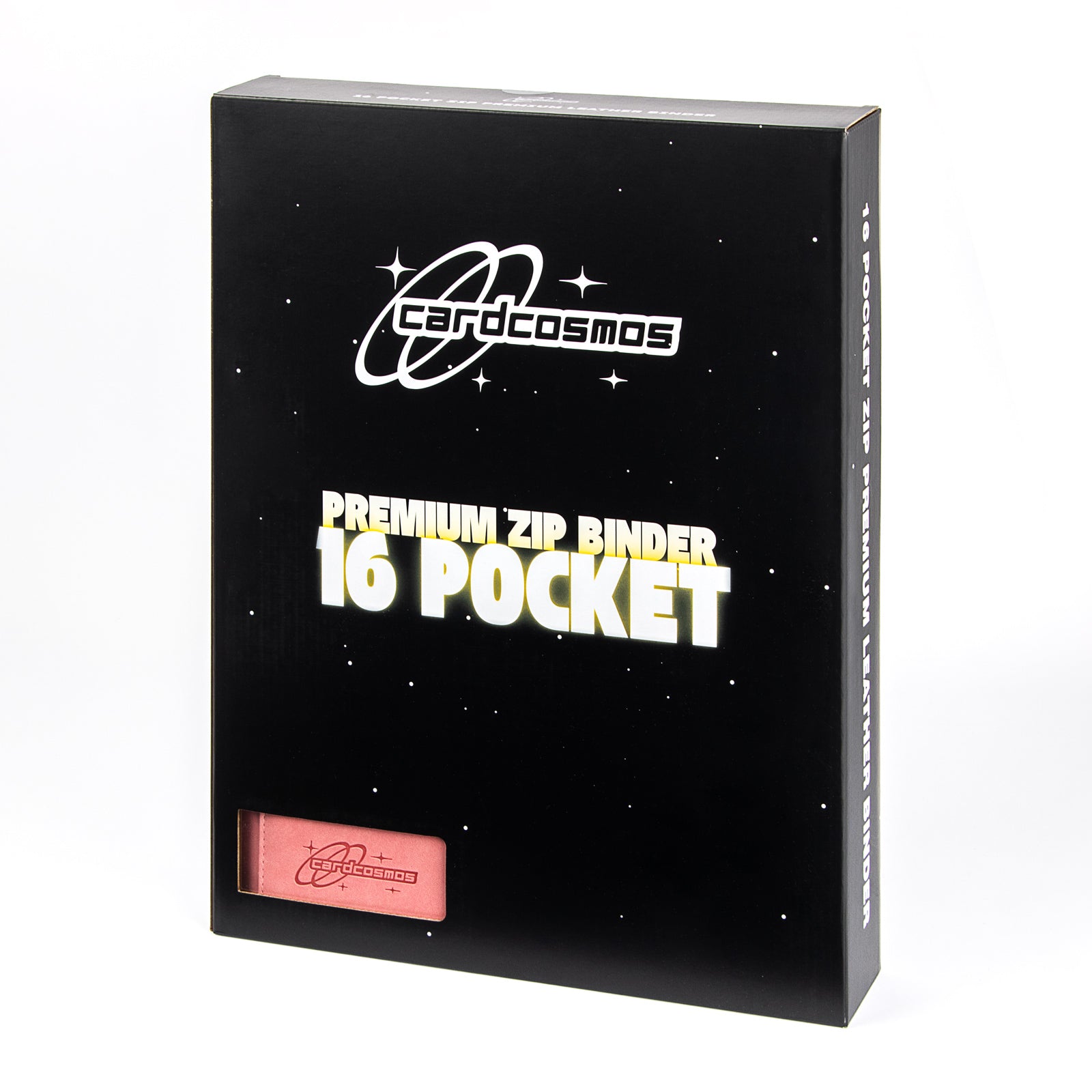 cardcosmos - Carpeta con cremallera premium XXL de cuero de 16 bolsillos - Rosa
