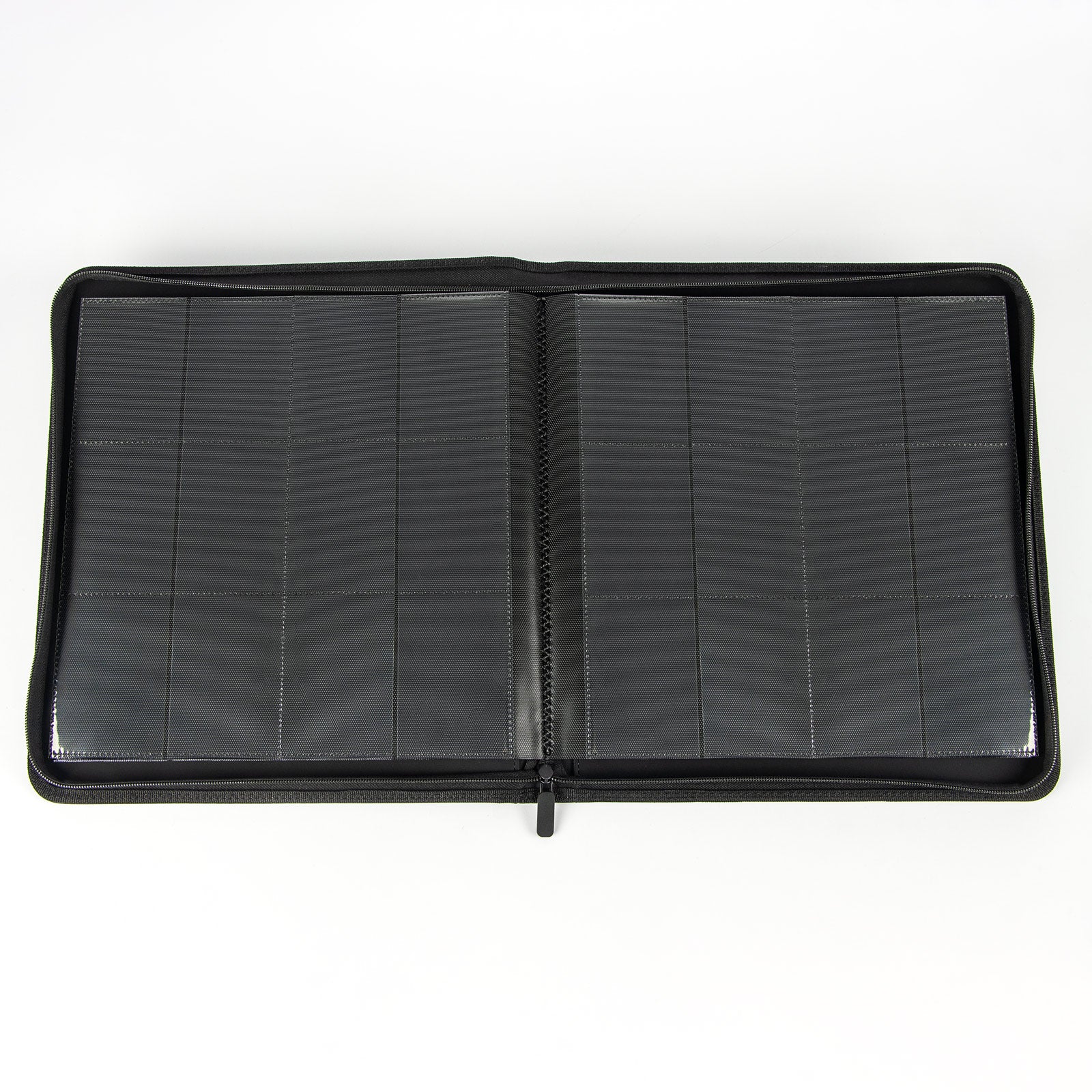 cardcosmos - 12 Pocket Zip Premium leather binder - Black