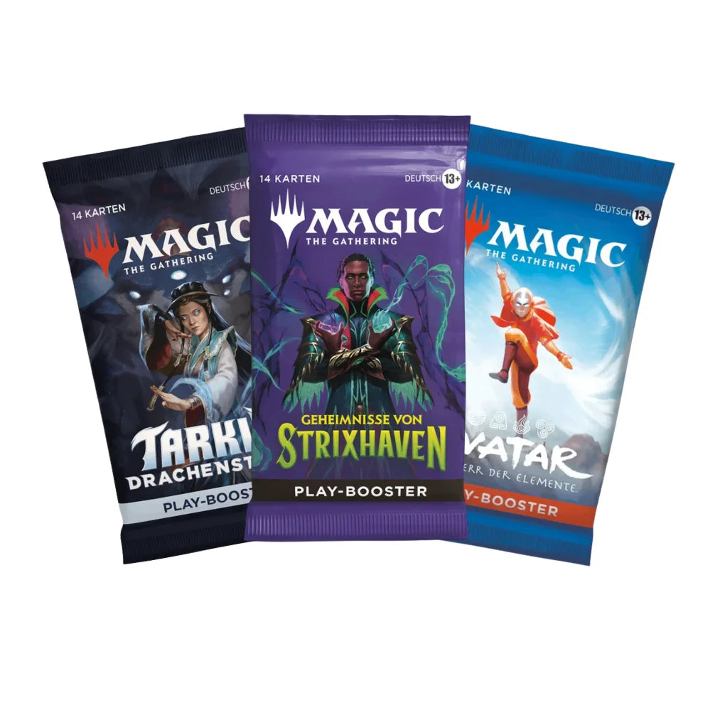 Magic: The Gathering Mystery Play Booster Set Alemán – 3 sobres aleatorios diferentes