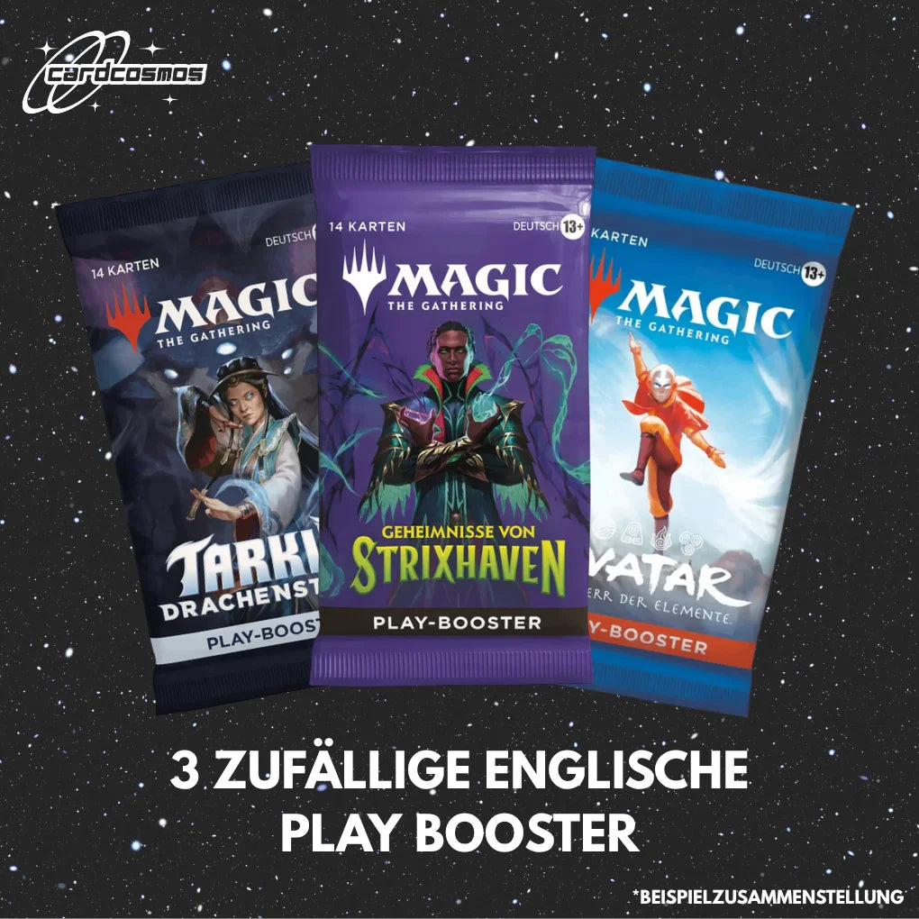 Magic: The Gathering Mystery Play Booster Set Alemán – 3 sobres aleatorios diferentes