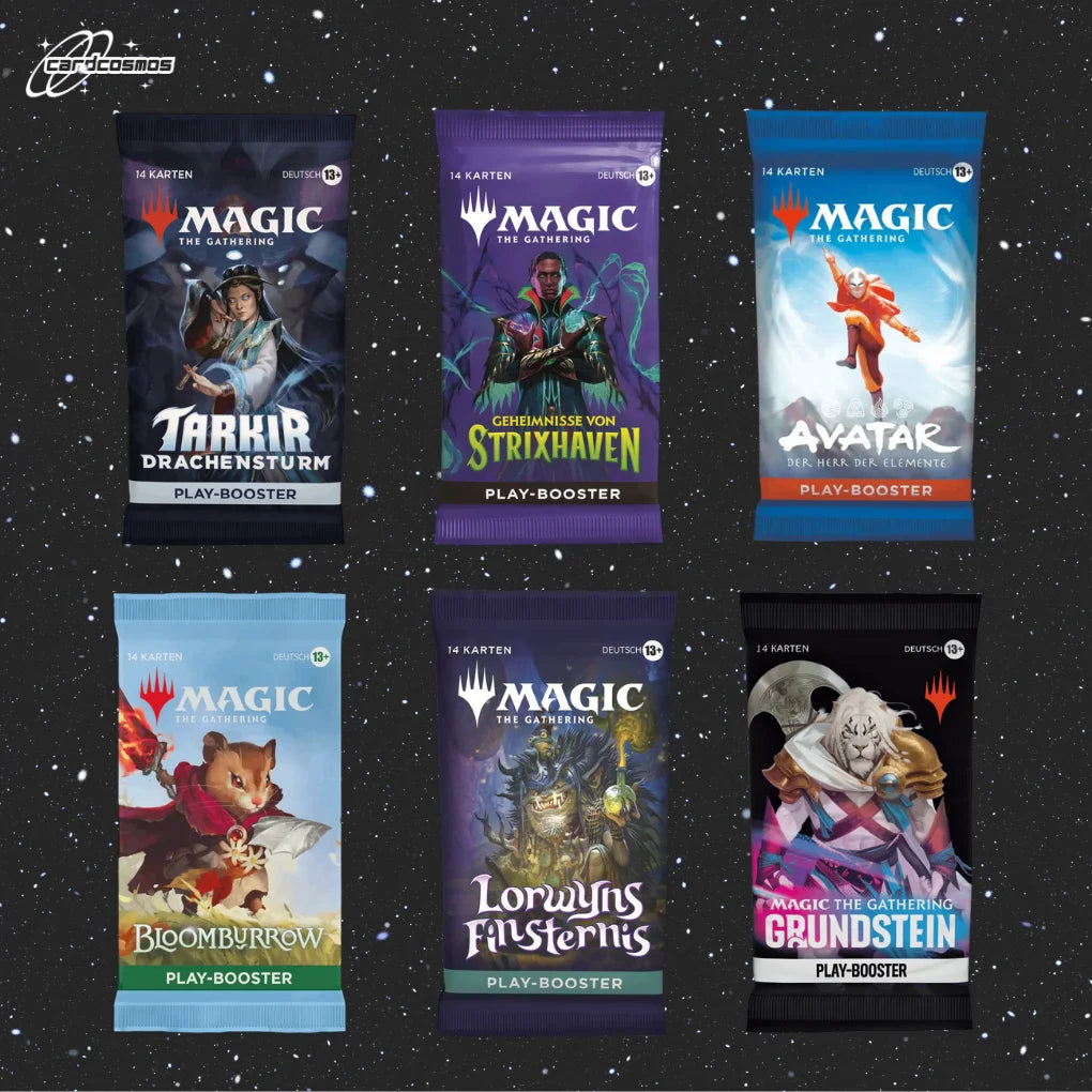 Magic: The Gathering Mystery Play Booster Set Alemán – 3 sobres aleatorios diferentes
