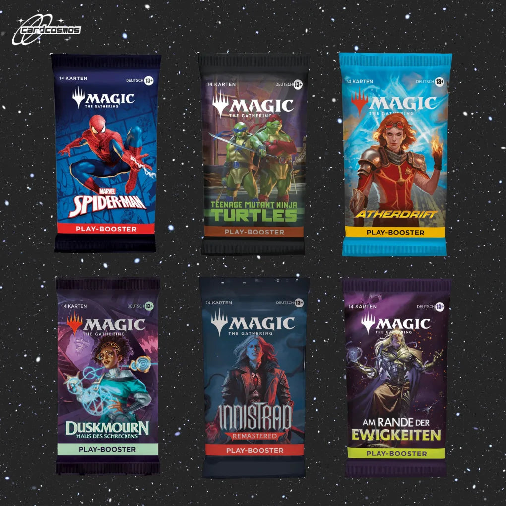 Magic: The Gathering Mystery Play Booster Set Alemán – 3 sobres aleatorios diferentes