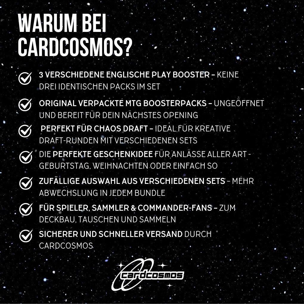 Magic: The Gathering Set misterioso de sobres de juego Inglés – 3 sobres aleatorios diferentes