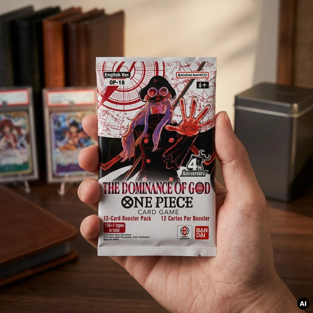 One Piece Card Game - OP18 The Dominance of God Caja de sobres - Inglés