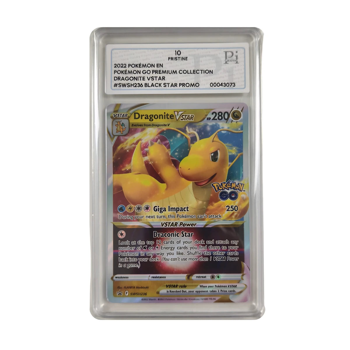 okémon - Dragonite VSTAR Promo SWSH236 (Pokémon GO Premium Collection) – PI 10 Pristine