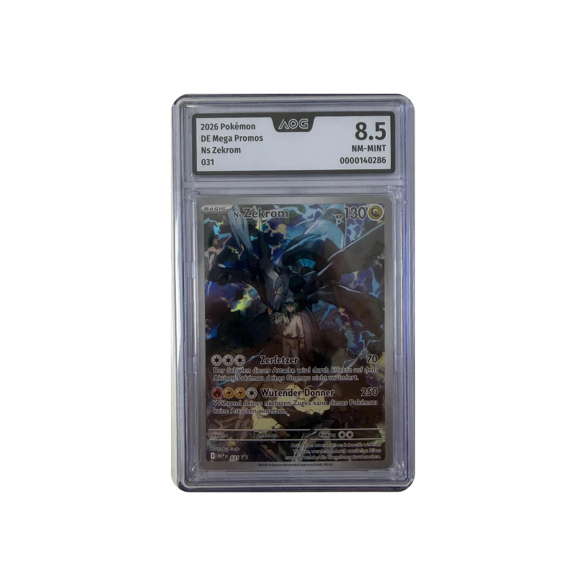 Pokémon - Zekrom de N n.º 031 (Mega Promos) – AOG 8.5 NM-MINT