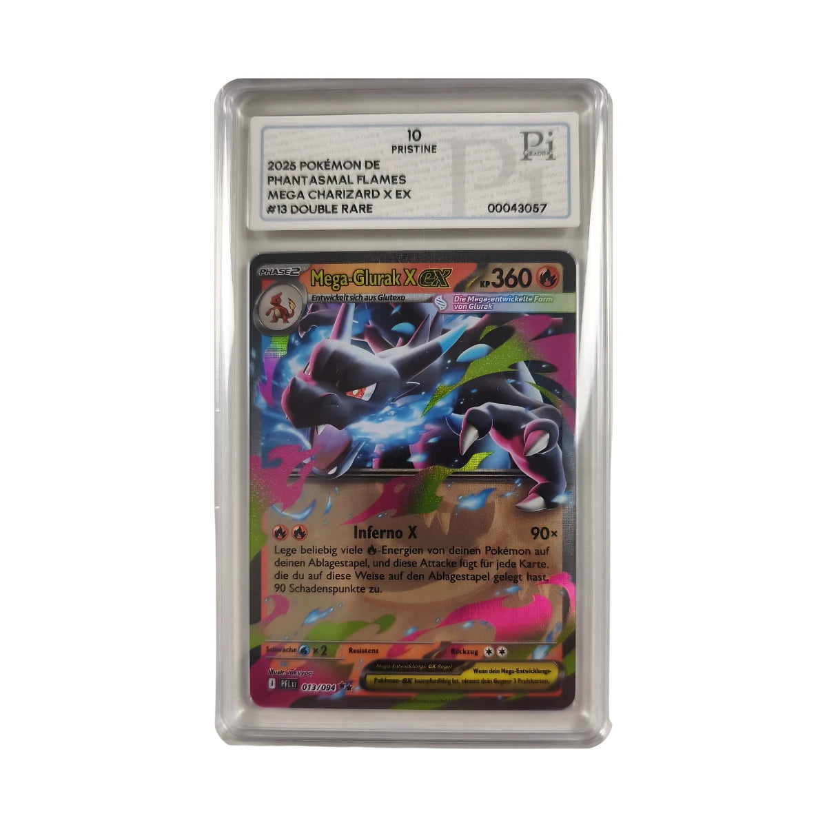 Pokémon - Mega-Glurak X ex #013/094 (Phantasmal Flames) – PI 10 Pristine