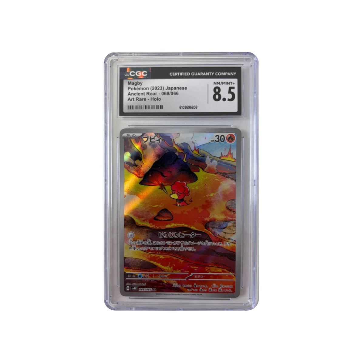 Pokémon - Magby #068/066 (Ancient Roar) – CGC 8.5 NM/MINT+