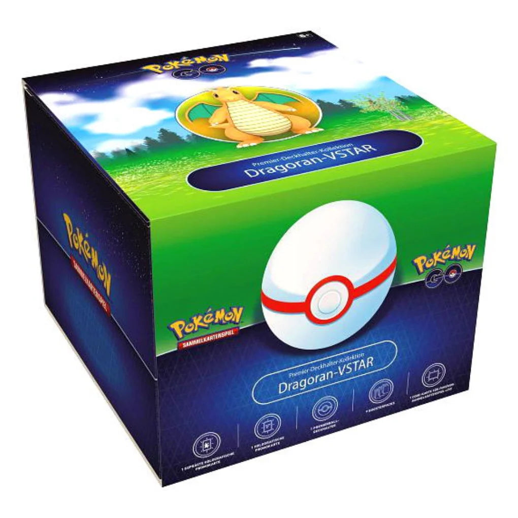 Pokémon GO Dragoran-VSTAR Colección de soporte para mazos Premier - Alemán