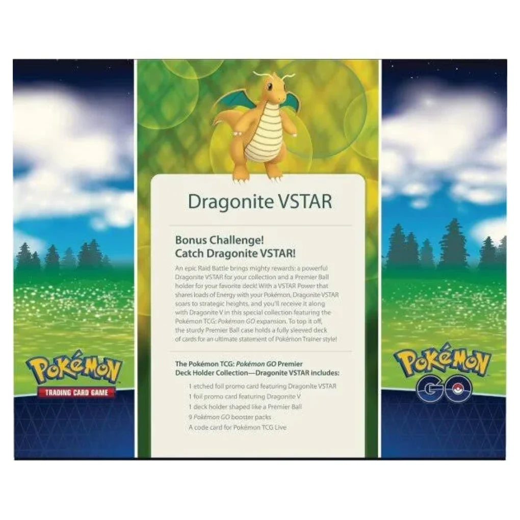 Pokémon GO Dragoran-VSTAR Colección de soporte para mazos Premier - Alemán