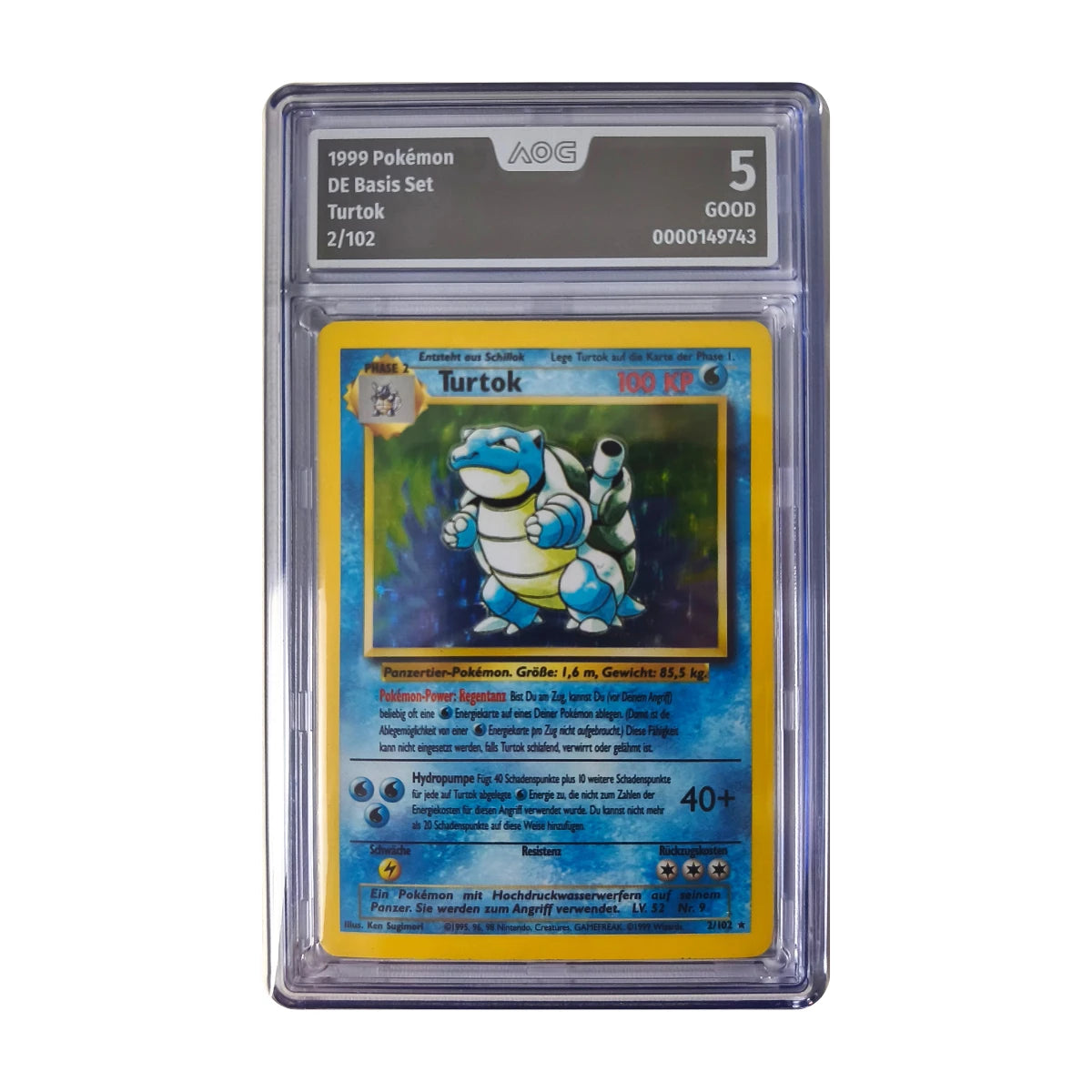 Pokémon - Turtok Holo #2/102 (Basis Set) – AOG 5 Good