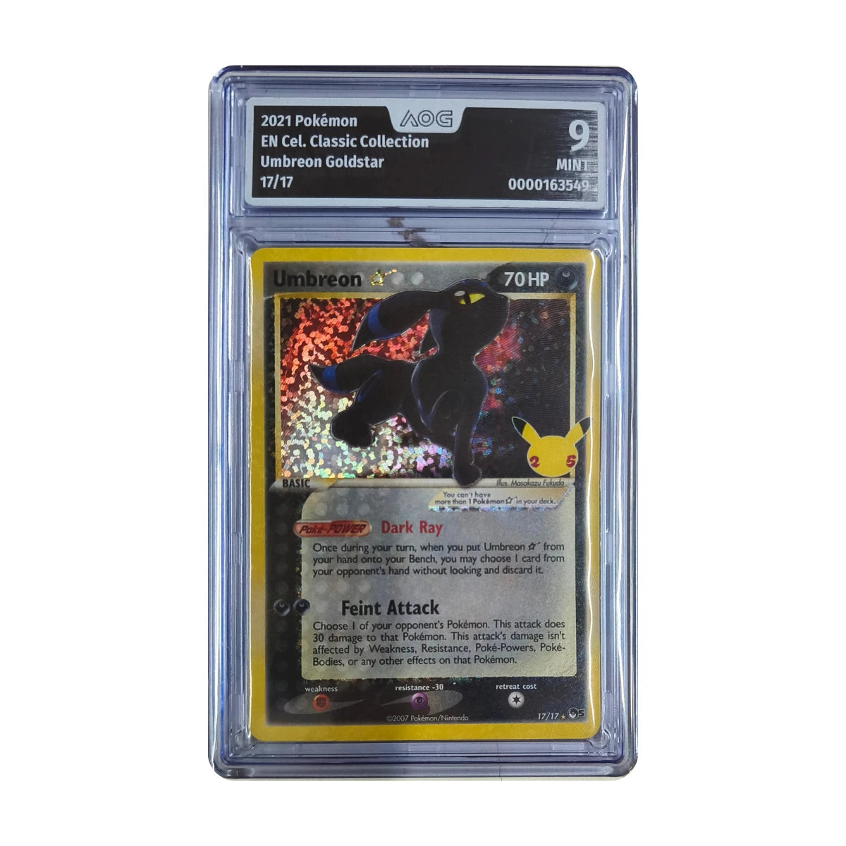 Pokémon - Umbreon Goldstar #17/17 (Celebrations Classic Collection) – AOG 9 Mint