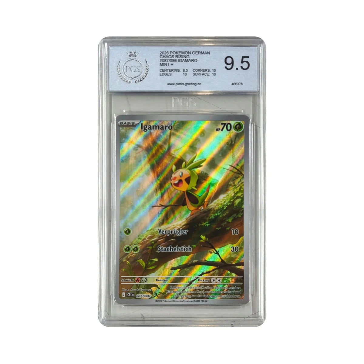 Pokémon - Igamaro #087/086 (Chaos Rising) – PCS 9.5 Mint+