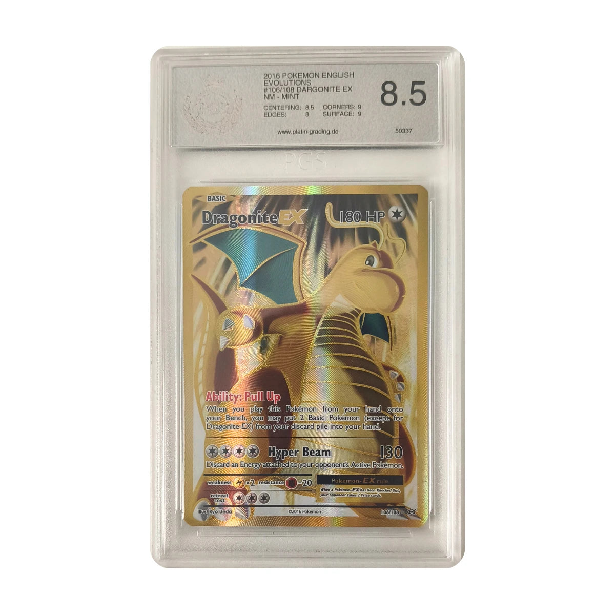 Pokémon - Dragonite EX #106/108 (Evolutions) – PCS 8.5 NM-Mint
