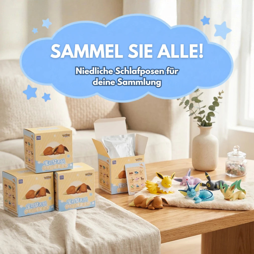 Pokémon Eeveelutions Sleeping Series Blind Box – Eevee & Evolutions Collectible Figure