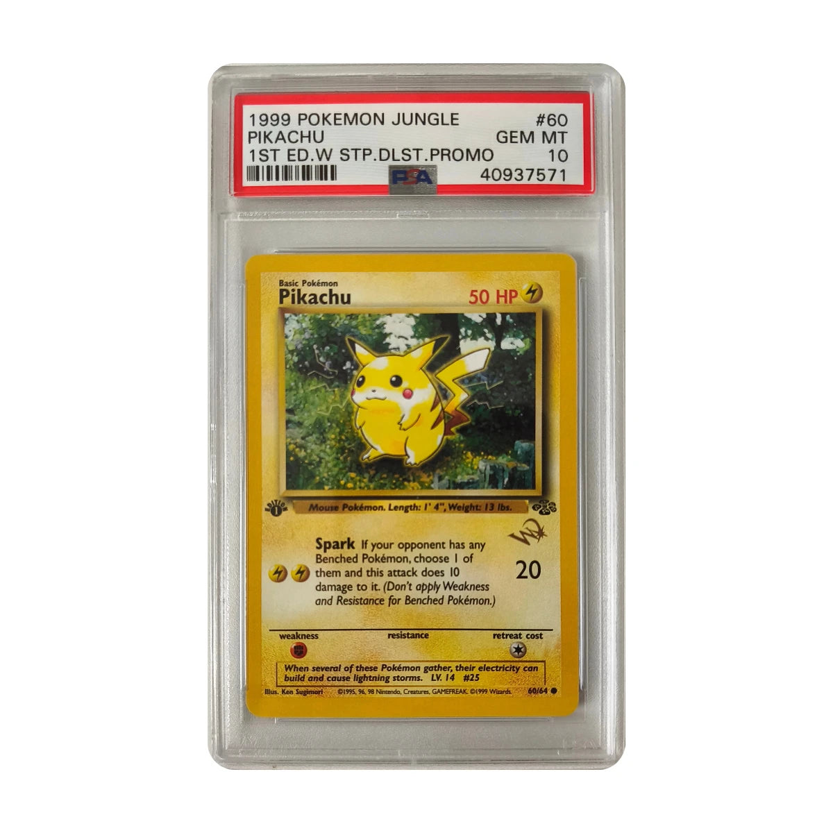 Pokémon - Pikachu #60 (Jungle W Stamp Promo) – PSA 10 Gem Mint