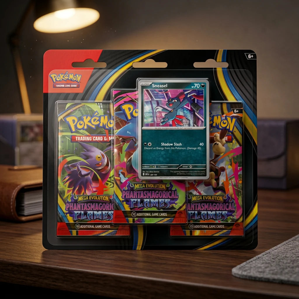 Pokémon - Phantasmal Flames 3-Pack Blister Sneasel EN