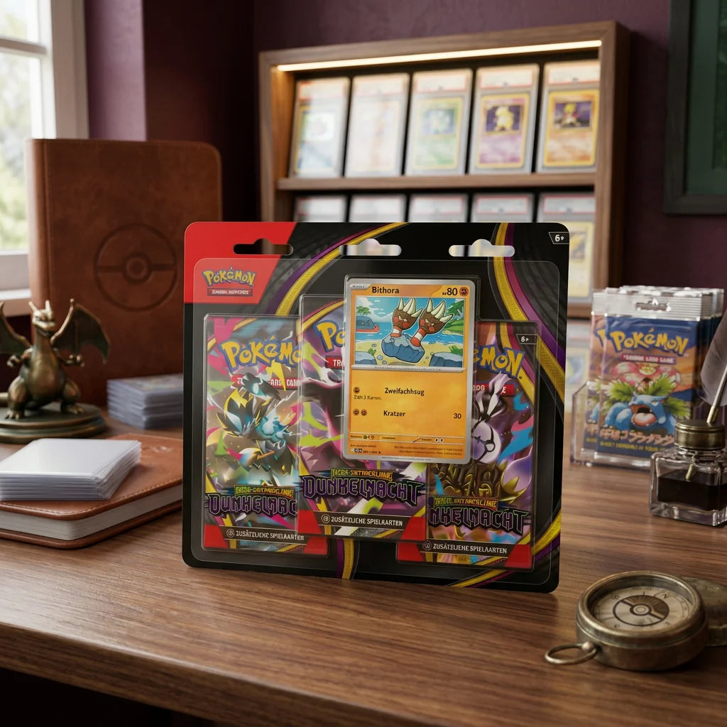 Pokémon - Mega Evolución: Dunkelnacht Blíster 3-Pack - Alemán