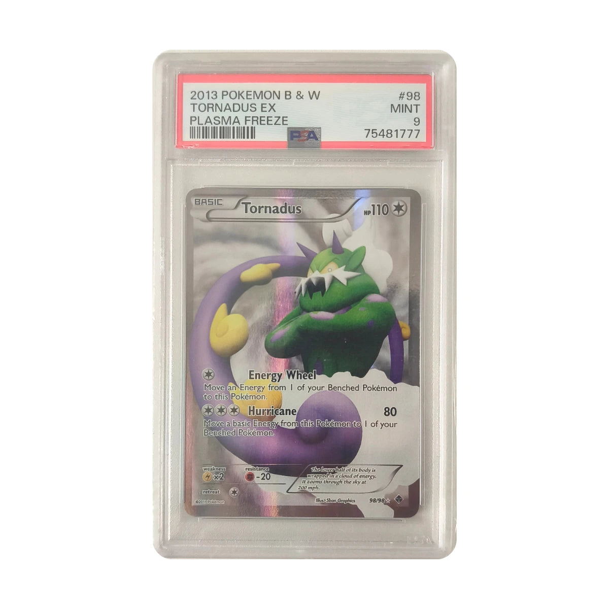 Pokémon - Tornadus EX #98/98 (Plasma Freeze) – PSA 9 Mint