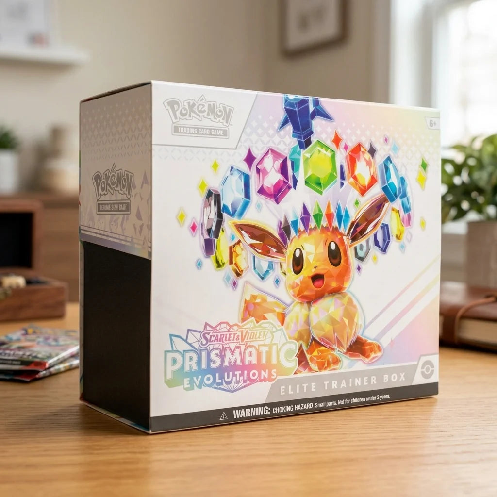 Pokémon - Scarlet & Violet: Prismatic Evolutions Caja de entrenador élite - Inglés